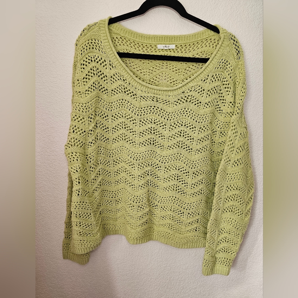 Light green Maurices knit pullover sweater size XL